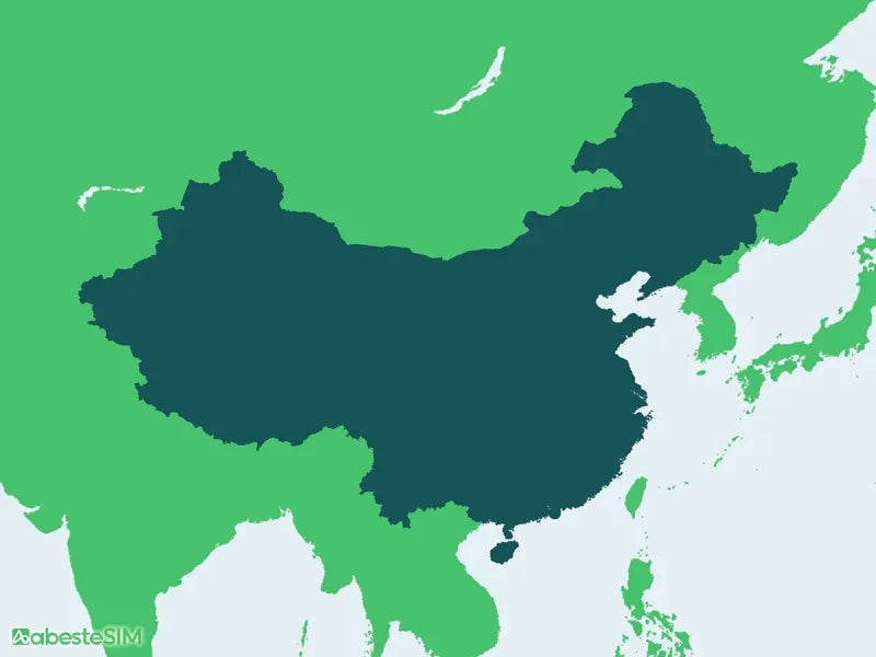 Mainland China & Hong Kong & Macau eSIM Coverage Map