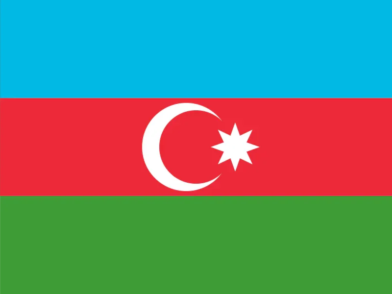 Azerbaijan Flag