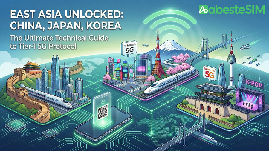 The East Asia Connectivity Masterclass: Navigating China, Japan, and South Korea with One eSIM