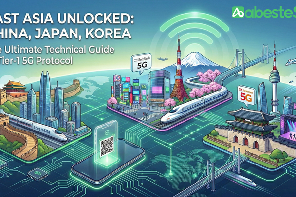 The East Asia Connectivity Masterclass: Navigating China, Japan, and South Korea with One eSIM