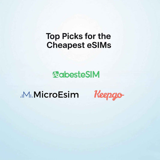 3 cheapest esim providers recommended