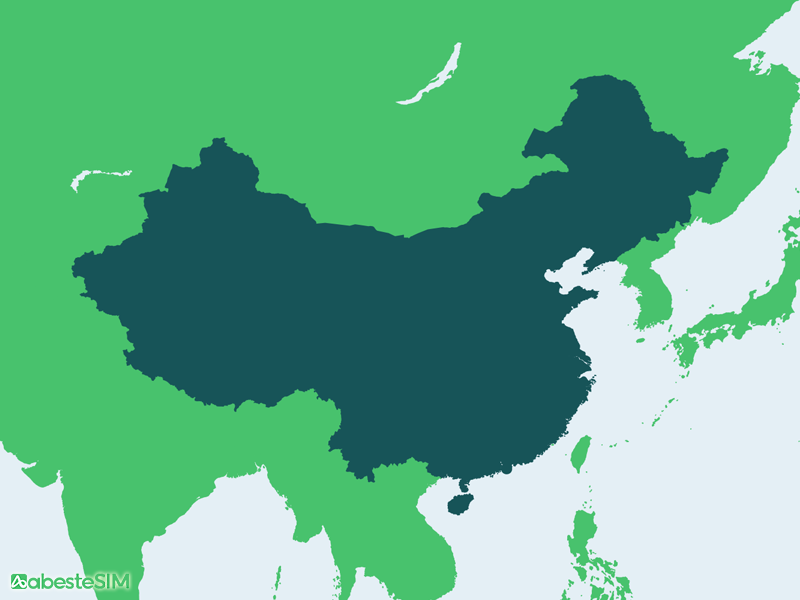 Mainland China & Hong Kong & Macau eSIM Coverage Map