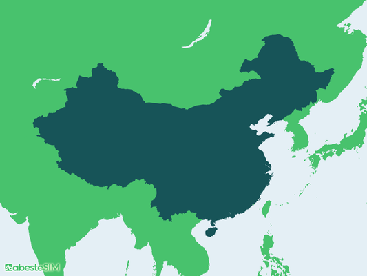 Mainland China & Hong Kong & Macau eSIM Coverage Map