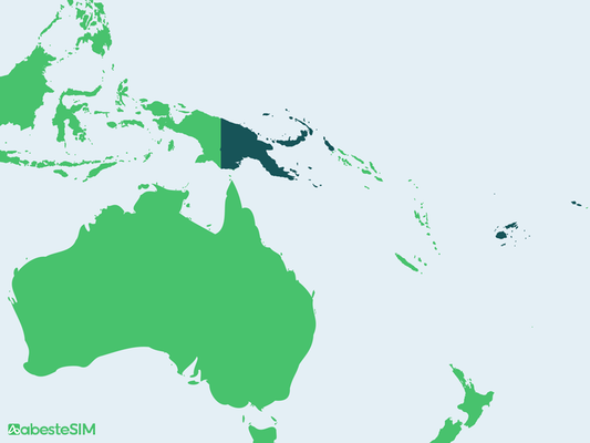 Oceania Pacific 4 Countries eSIM Coverage Map