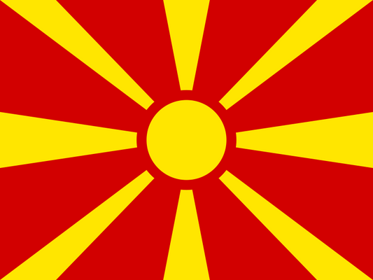 Republic of North Macedonia Flag